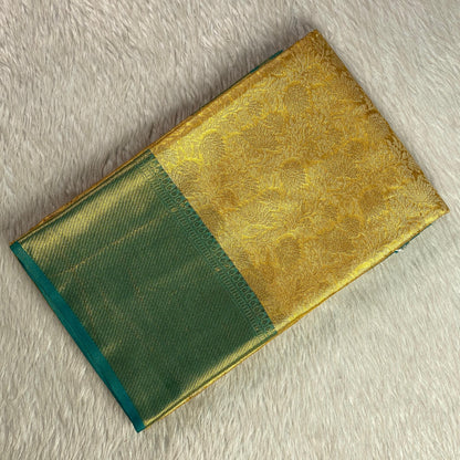 Jyothika Golden with Peacock Border Classic Wedding Collection
