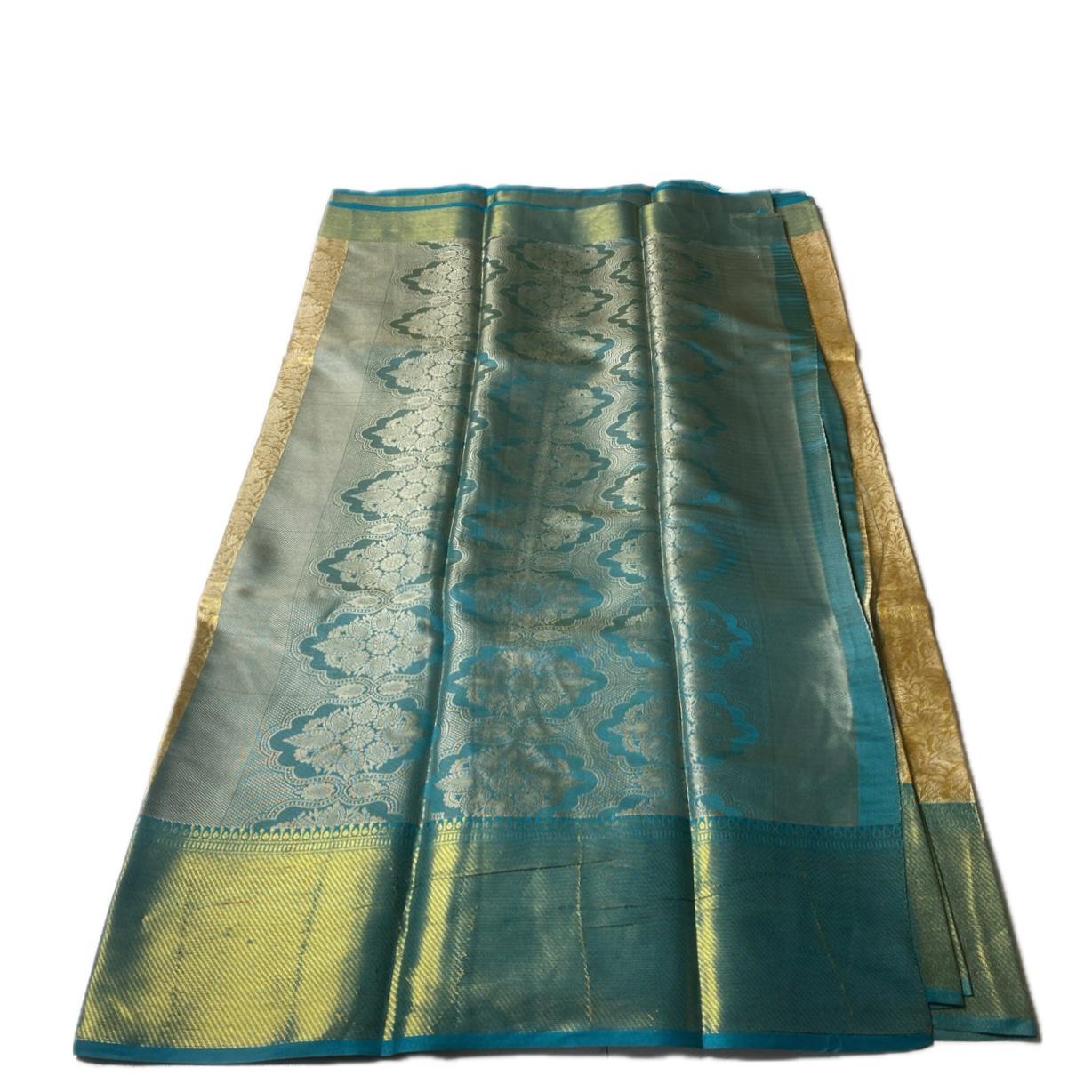 Jyothika Golden with Peacock Border Classic Wedding Collection
