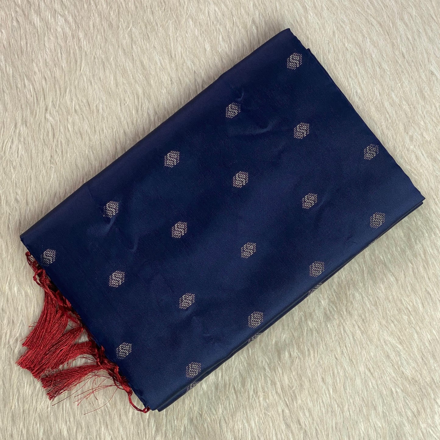 Akshaya Royal Midnight Blue Silk Saree
