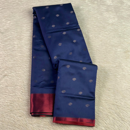 Akshaya Royal Midnight Blue Silk Saree