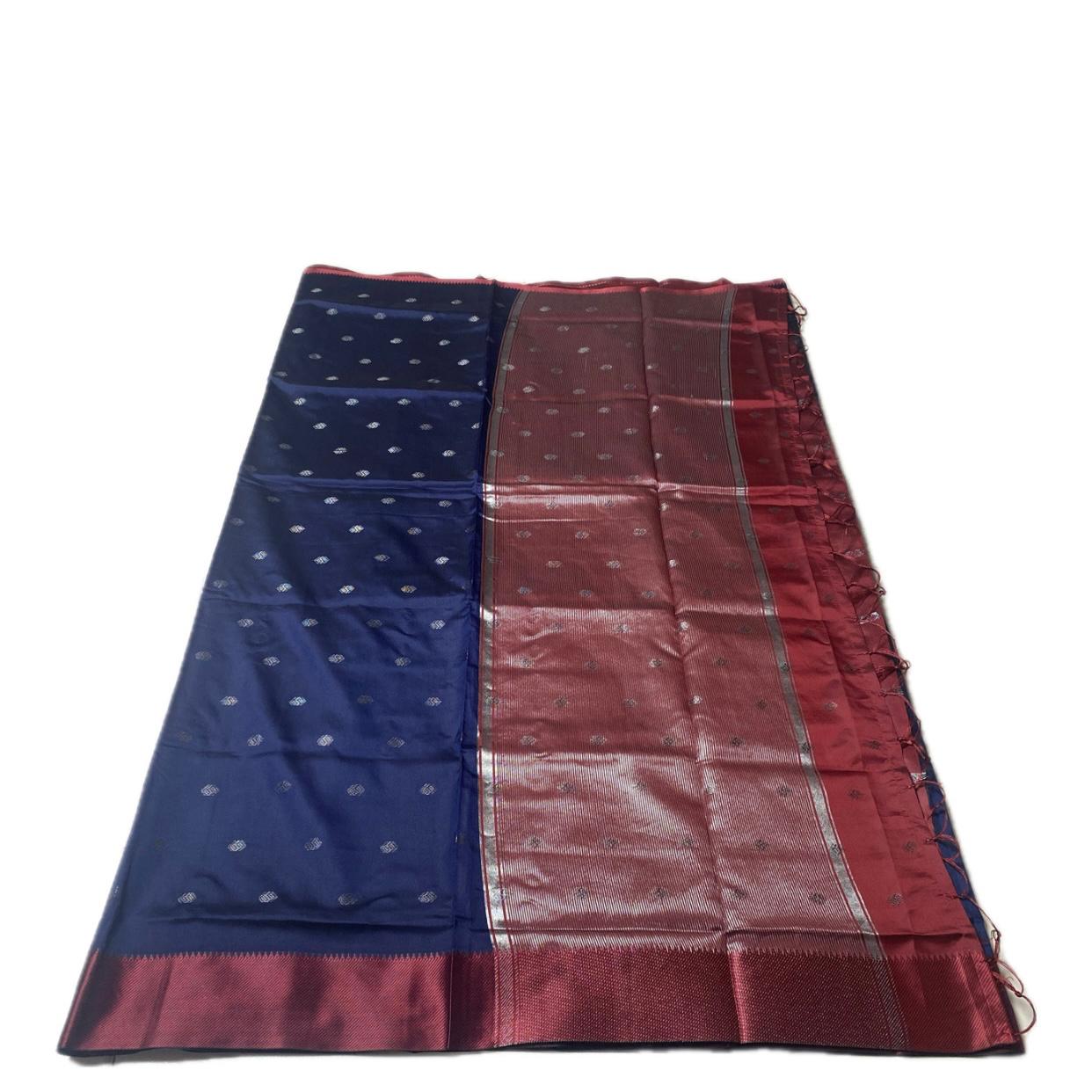 Akshaya Royal Midnight Blue Silk Saree
