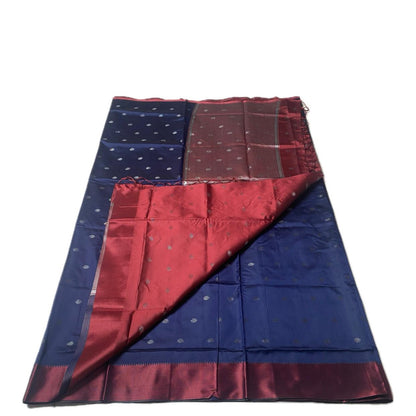 Akshaya Royal Midnight Blue Silk Saree