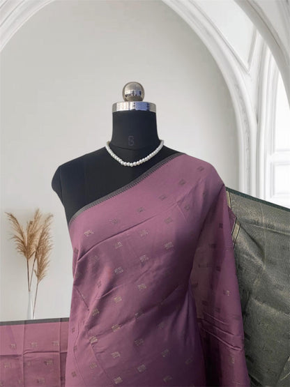 Akshaya Lavender Elegance Silk Saree