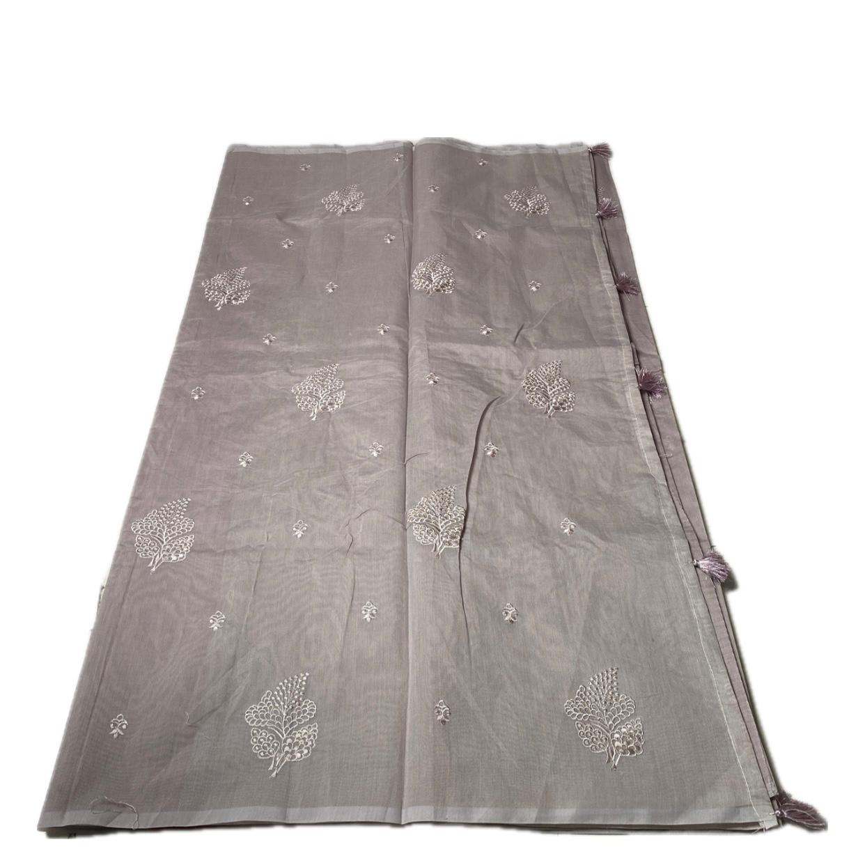 Marie Vintage Beige Floral Motif Saree