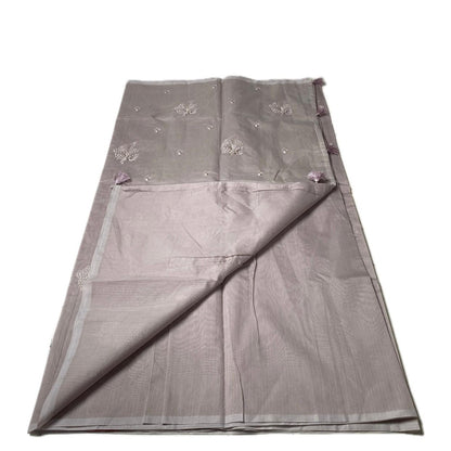 Marie Vintage Beige Floral Motif Saree