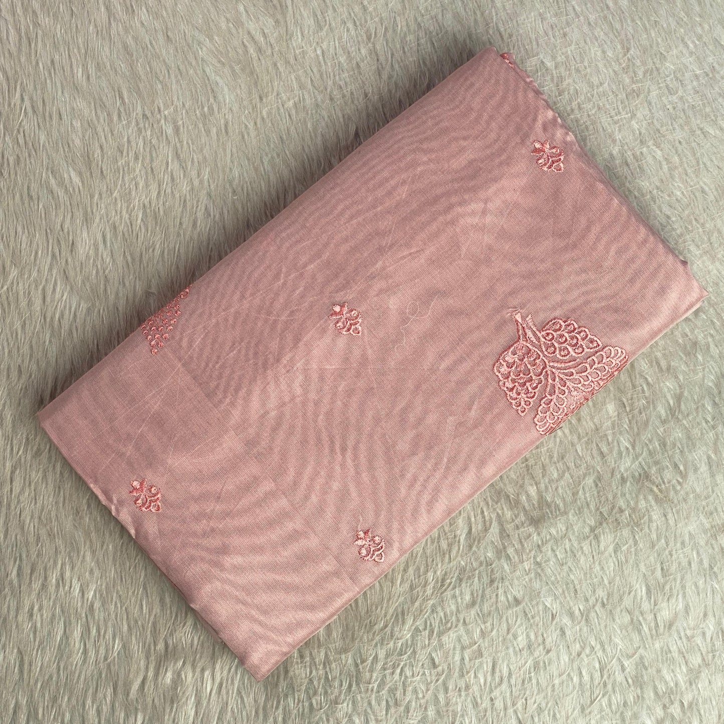 Marie Vintage Pink Floral Motif Saree