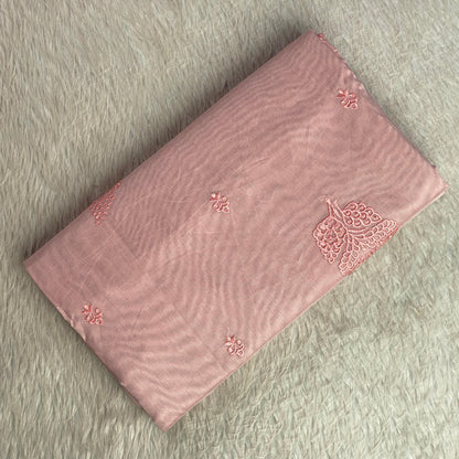 Marie Vintage Pink Floral Motif Saree