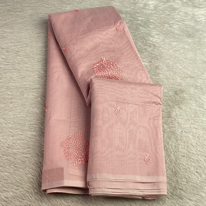 Marie Vintage Pink Floral Motif Saree