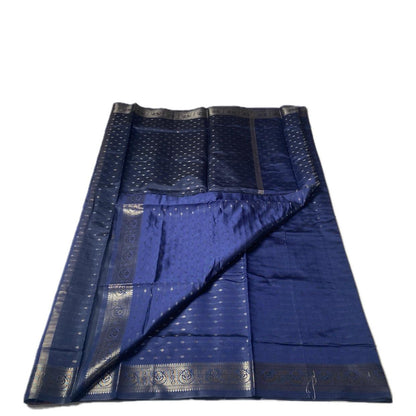 Malavika Royal Blue Chanderi Silk Saree