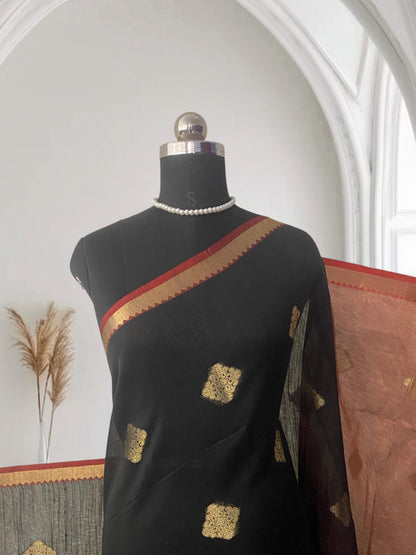 Mandakini Black Royale Saree