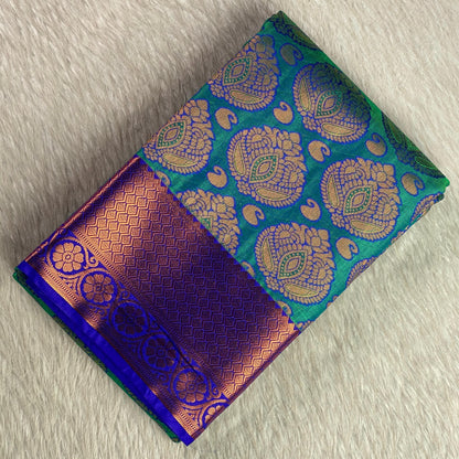 Malini Royal Blue Saree