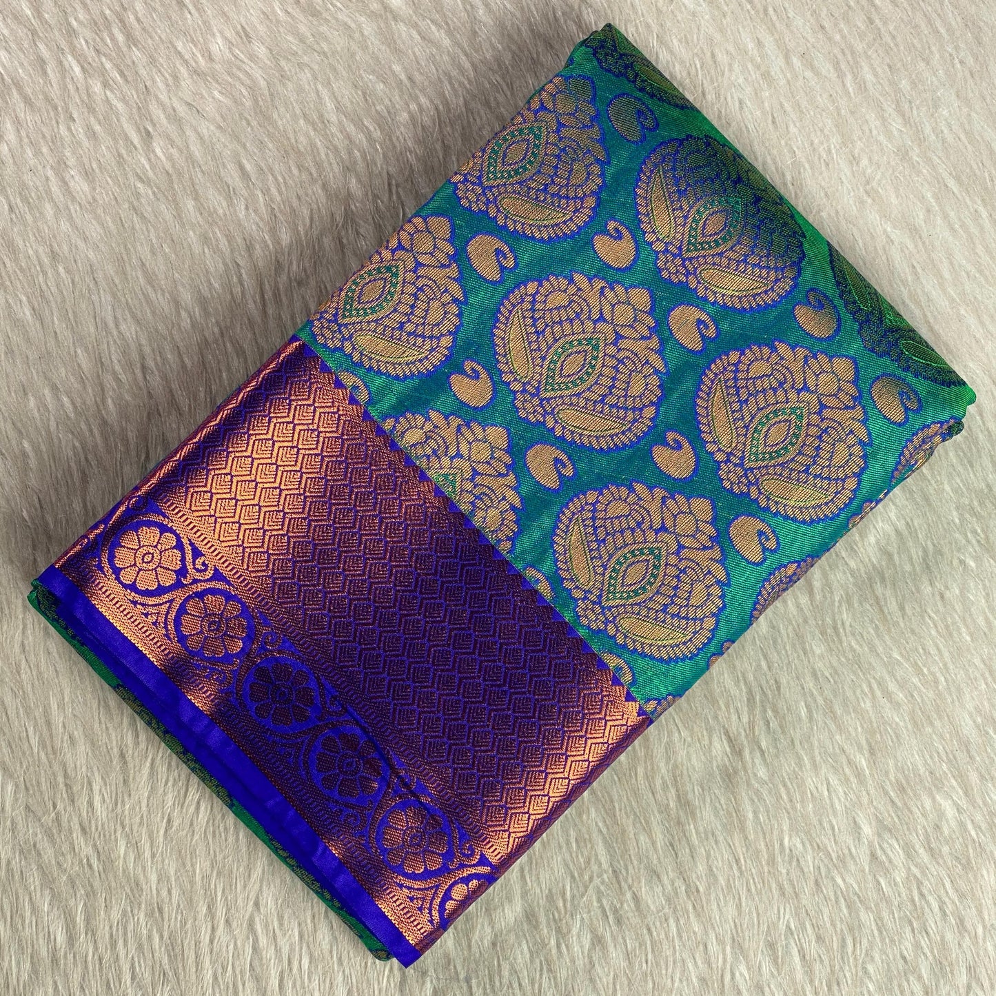 Malini Silk Saree Blue