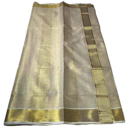 Gayathri Tissue Checks Kasavu Saree