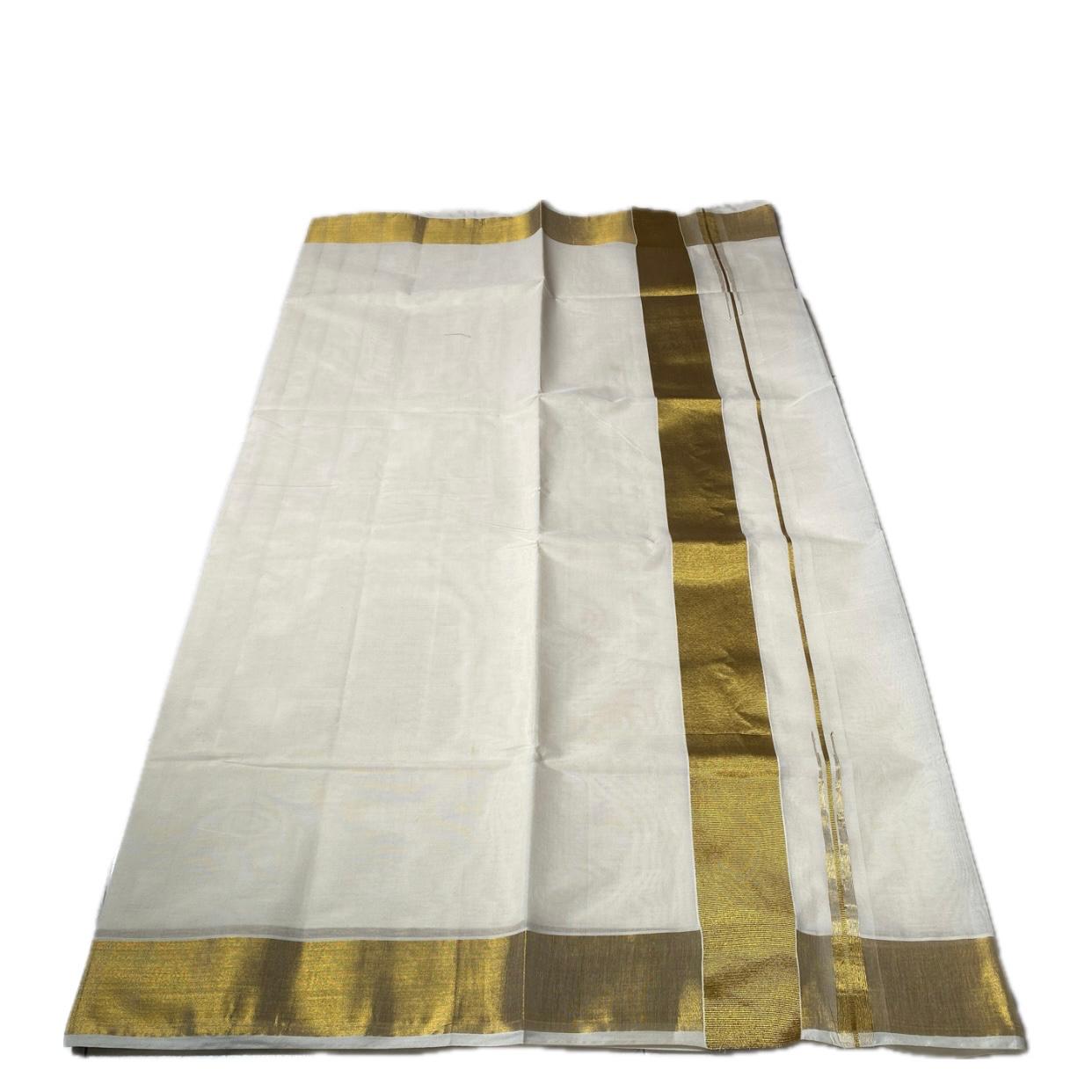 Thulasi Cotton Kerala Kasavu Saree