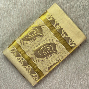 Poornima Tissue Kerala Kasavu Sareee