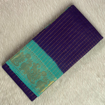 Alka Chanderi Cotton Saree Violet