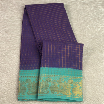 Alka Chanderi Cotton Saree Violet