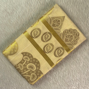 Golden Peacock Design Swarna Kasavu Set Saree