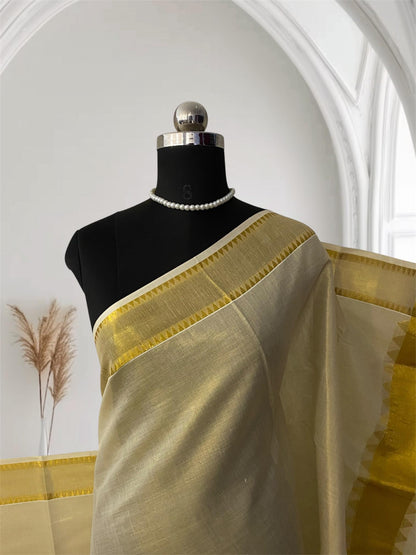 Malabar Heritage Kasavu Saree
