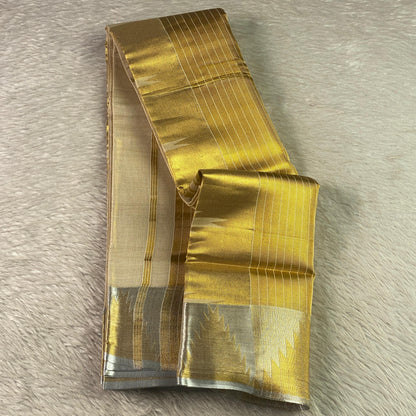 Geometric Tissue Kerala Saree