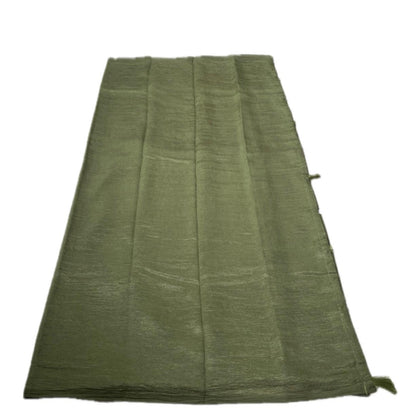 Sheela Crushed Chiffon Pastel Saree Green (Dress Code)
