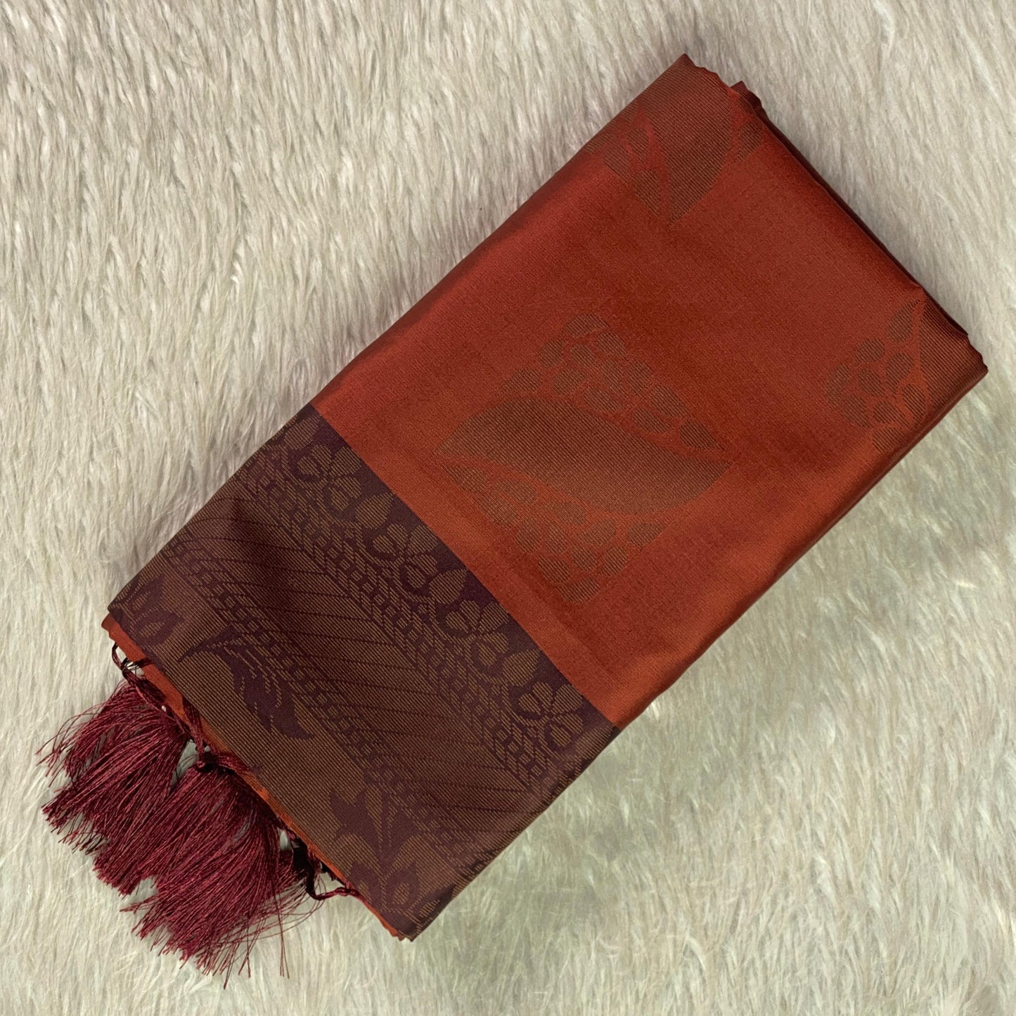 Theertha Soft Silk Saree in Brown (Dress Code)
