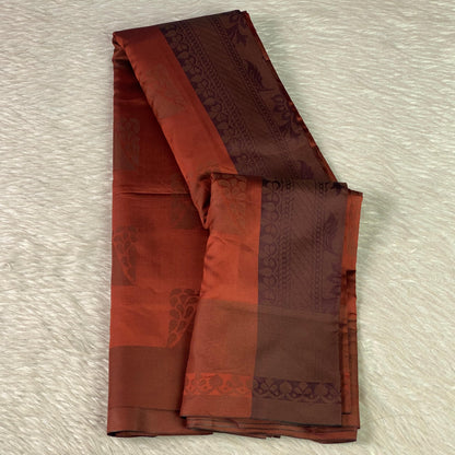 Theertha Soft Silk Saree in Brown (Dress Code)
