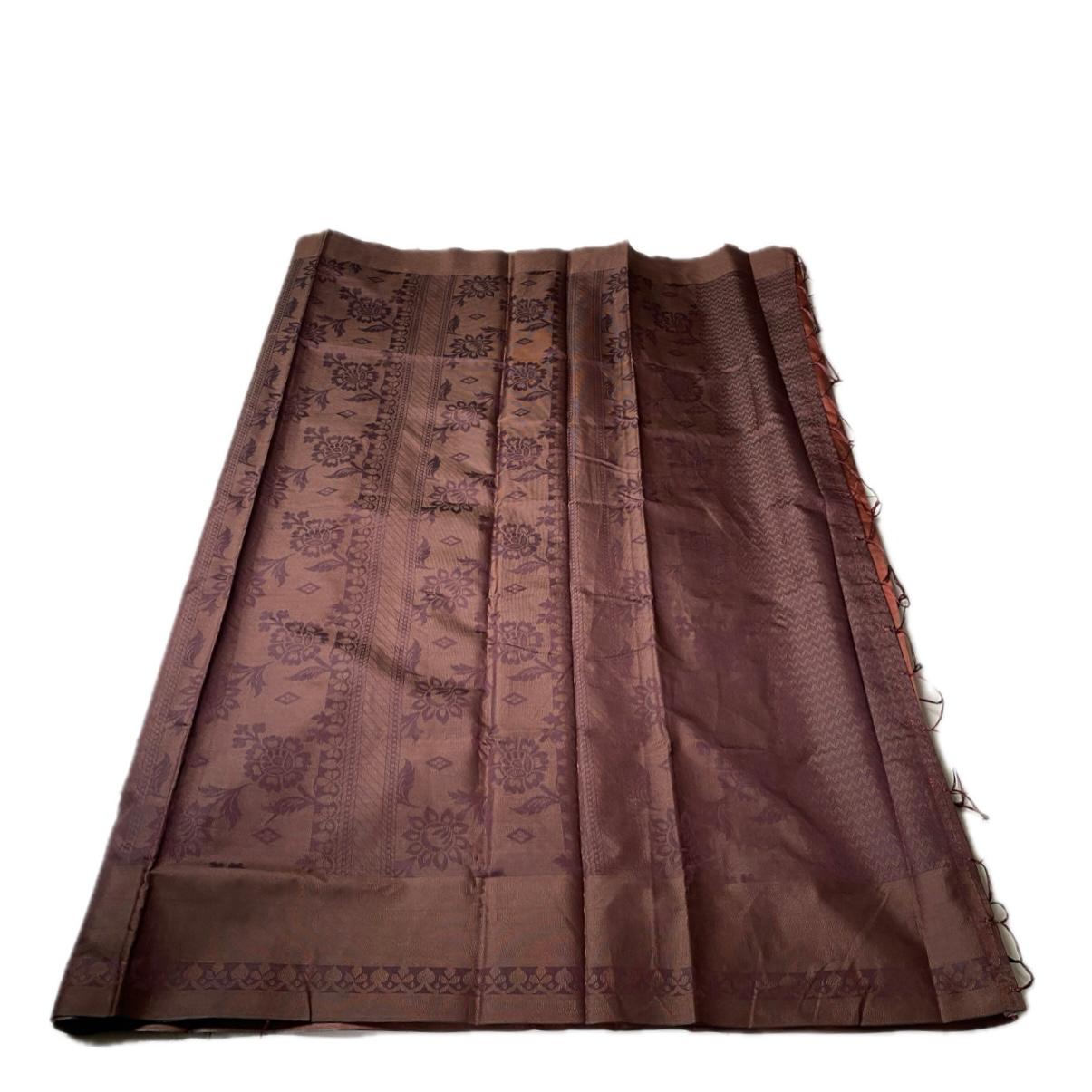 Theertha Soft Silk Saree in Brown (Dress Code)