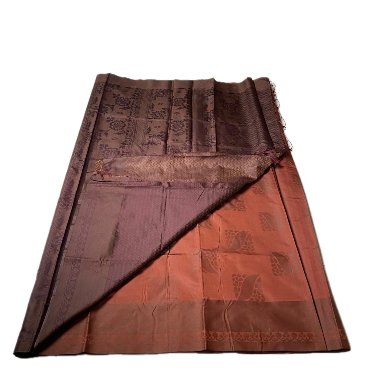 Theertha Soft Silk Saree in Brown (Dress Code)