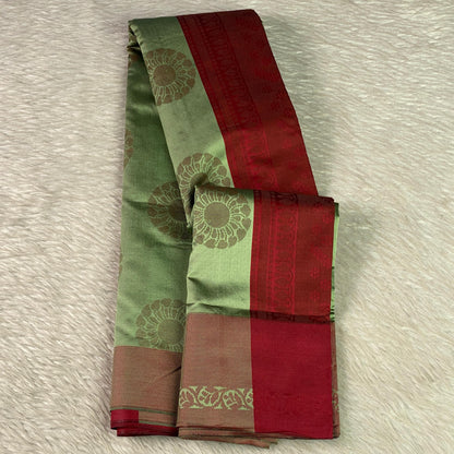 Theertha Soft Silk Saree in Green (Dress Code)