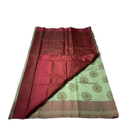 Theertha Soft Silk Saree in Green (Dress Code)
