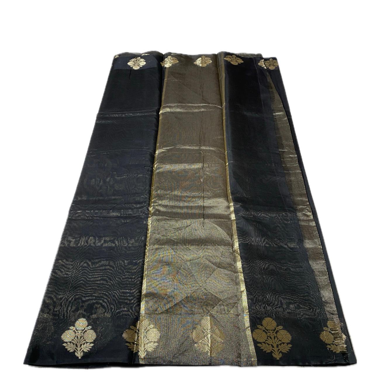 Ridhika Chanderi Silk Saree Black