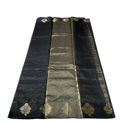 Ridhika Chanderi Silk Saree Black