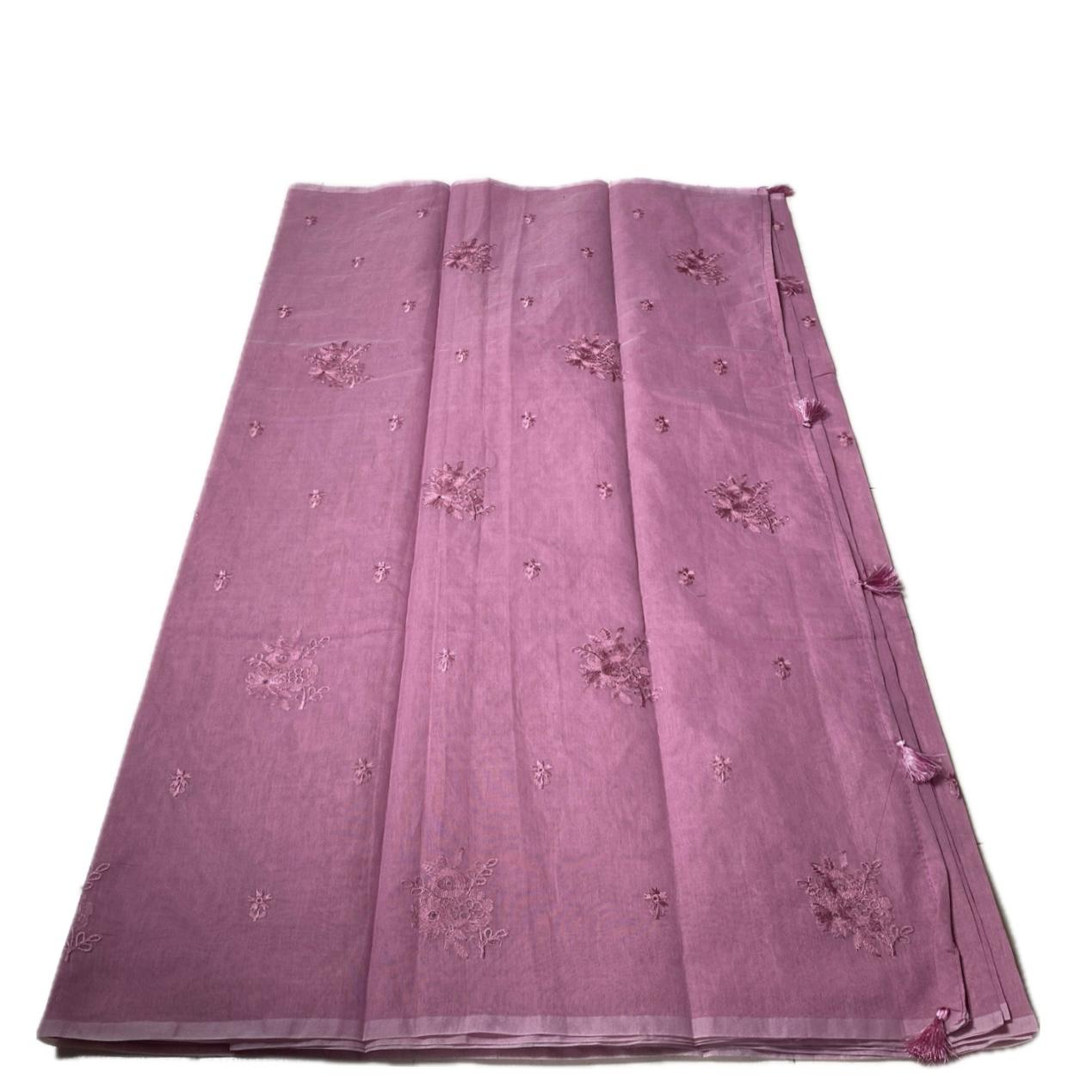 Chaithra Pink Chanderi Silk Floral Saree