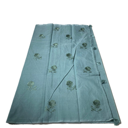 Chaithra Pastel Green Chanderi Silk Floral Saree