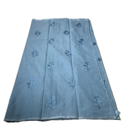 Chaithra Pastel Green Chanderi Silk Floral Saree