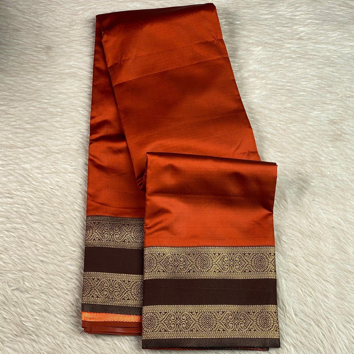Khushi Soft Silk Saree with Butta work & Double Zari Border
