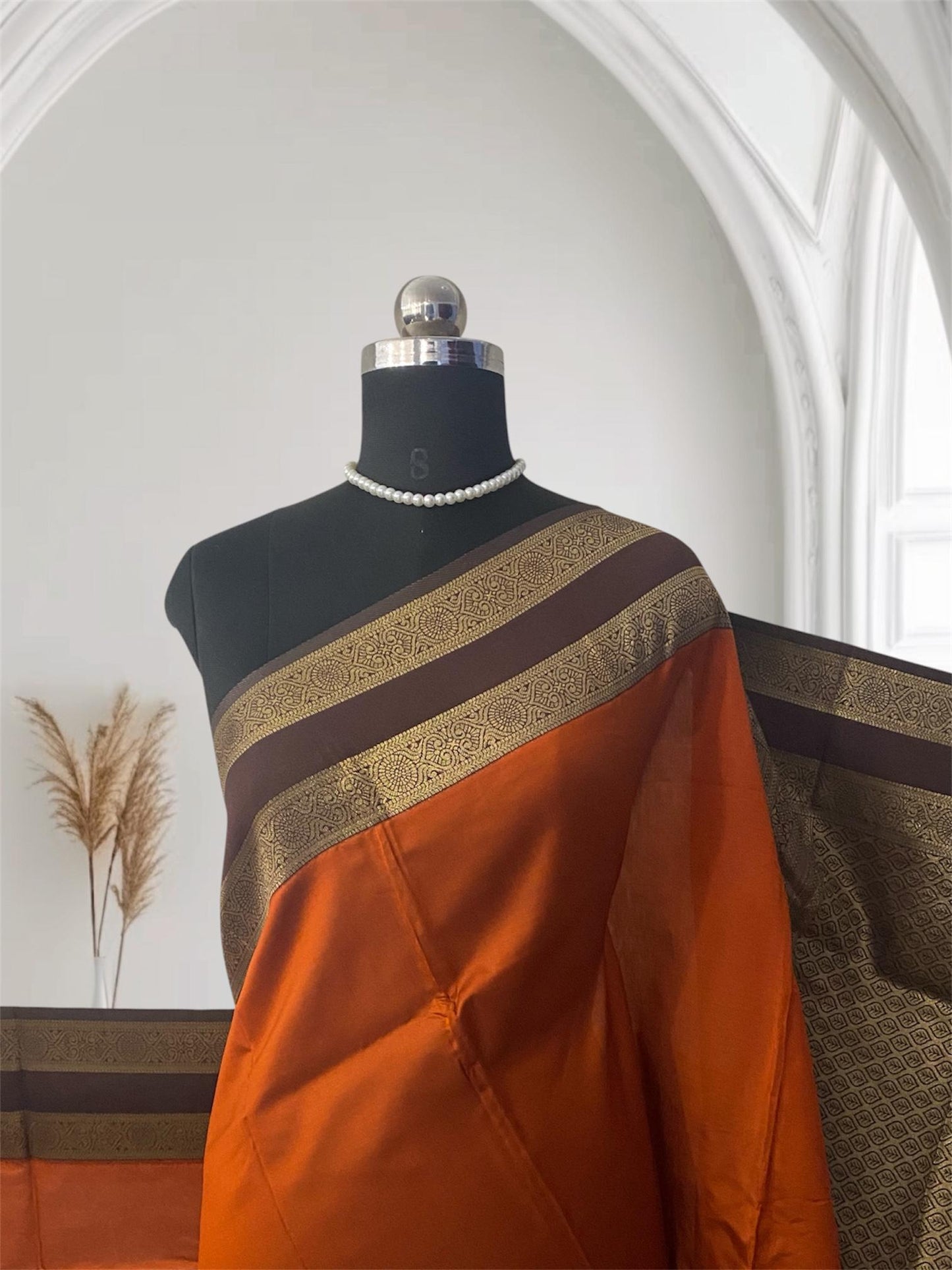 Khushi Soft Silk Saree with Butta work & Double Zari Border