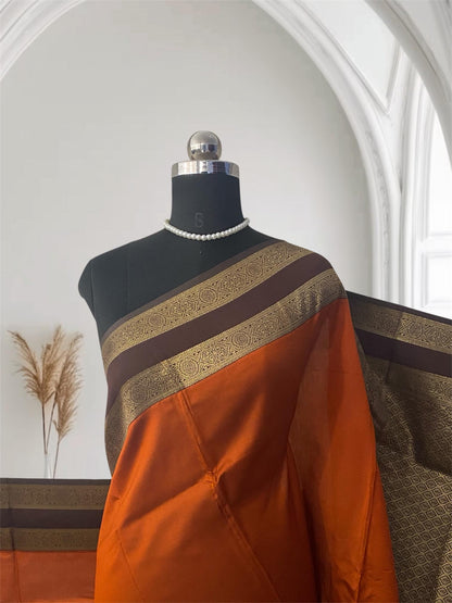 Khushi Soft Silk Saree with Butta work & Double Zari Border