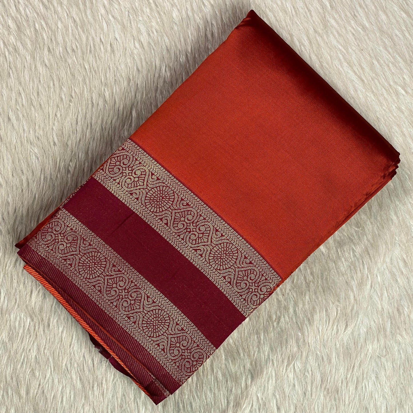 Khushi Soft Silk Saree with Plain Body & Pink Double Zari Border