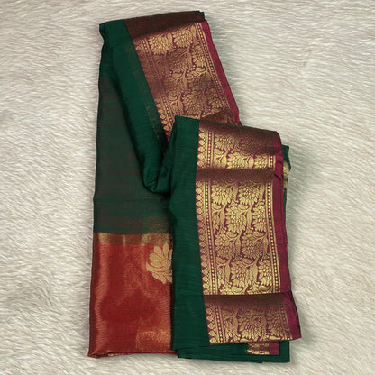 Mandakini Saree in Dark Green