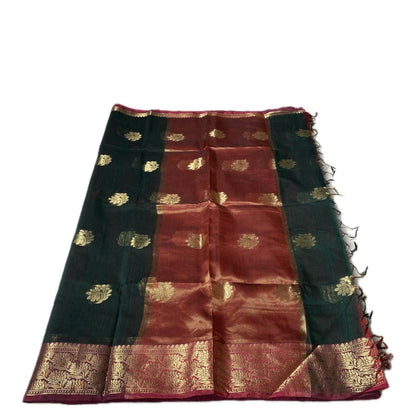 Mandakini Saree in Dark Green