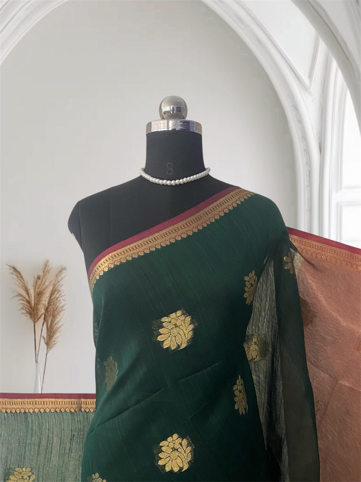 Mandakini Saree in Dark Green