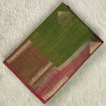 Mandakini Olive Green Elegance Saree