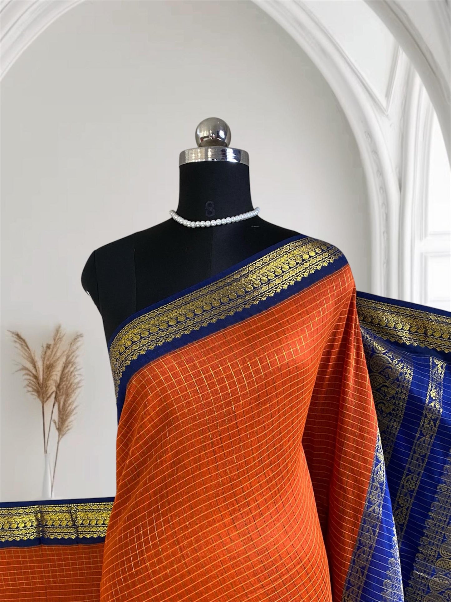 Kalyani Cotton Saree in Lime & Bottle Green Combination