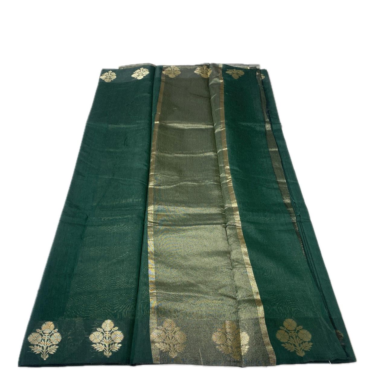 Rithika Chanderi Silk Saree Green