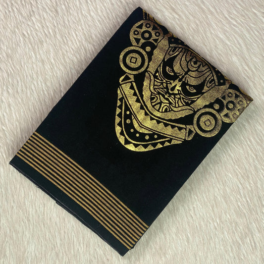 Theyyam Golden  Foil Printed Dhoti for Men