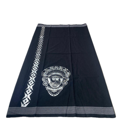 Theyyam Silver Foil Printed Dhoti for Men