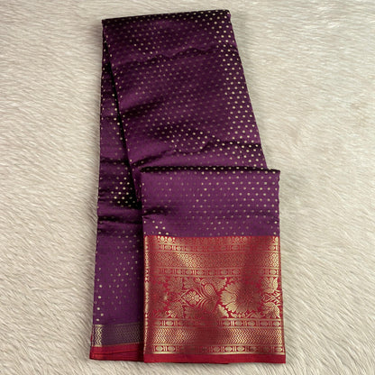Priya Banarasi Butti Silk Saree Purple