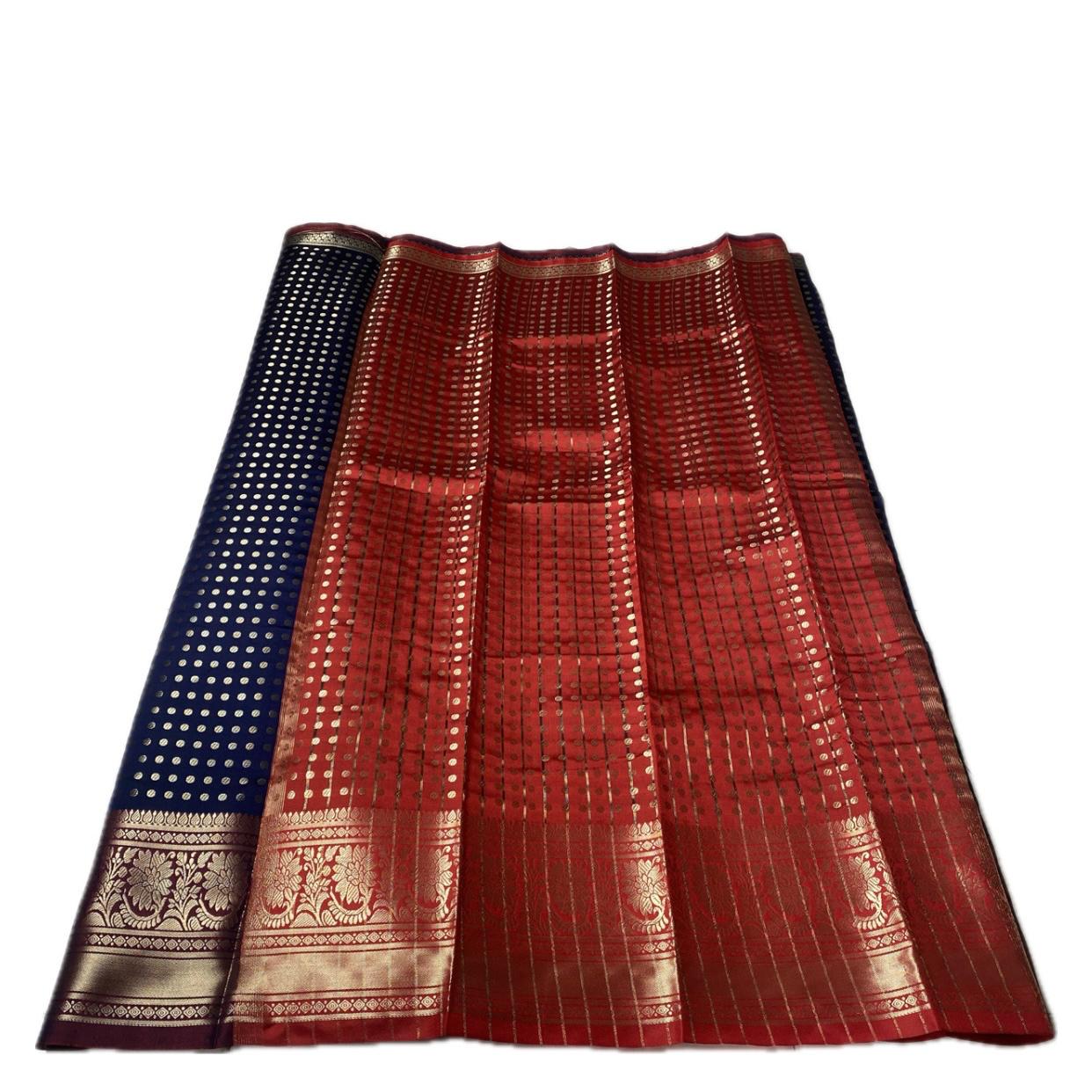 Priya Banarasi Butti Silk Saree Blue